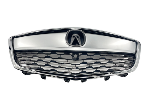 ⭐⭐ FOR 2014 - 2016 ACURA MDX FRONT BUMPER UPPER GRILLE W/CHROME MOLDING ⭐⭐