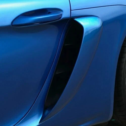 Primed Side Vent Covers GT4 Style For Porsche 718 Cayman 2017-2020 MADE IN USA