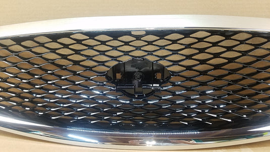 ⭐⭐ FOR 2014 - 2017 INFINITI Q50 FRONT BUMPER UPPER GRILLE W/O EMBLEM CHROME ⭐⭐