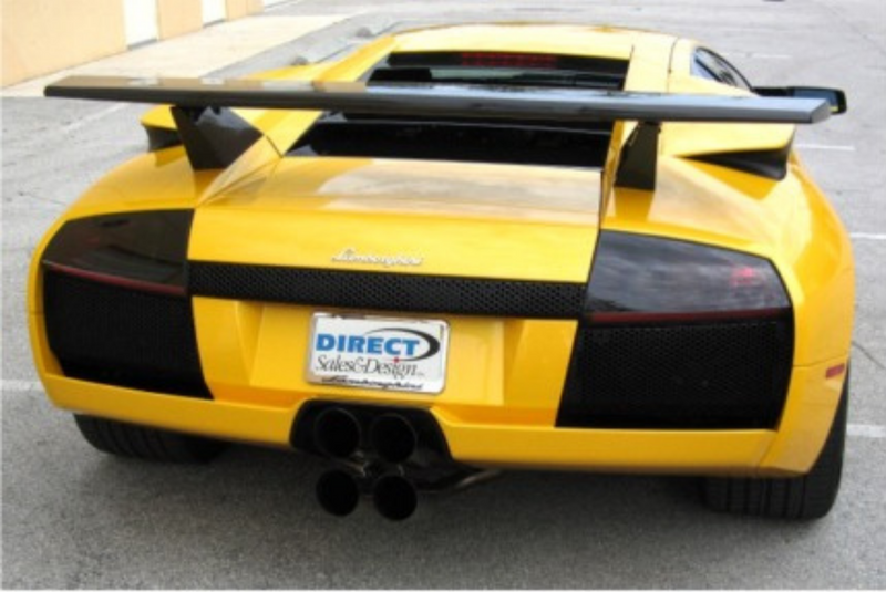 Load image into Gallery viewer, 3pc Rear Wing Spoiler W/O Winglets Miura Style For Lamborghini Murcielago 01-10
