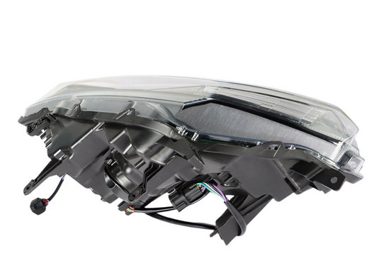 Left Driver Side Chrome Halogen Headlight Headlamp For Nissan Rogue 2014 - 2016