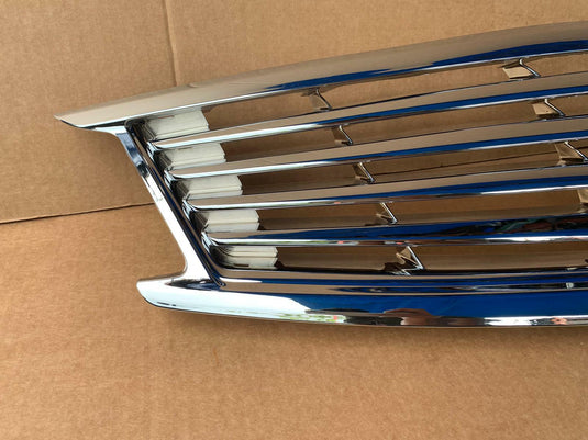 FOR 10-15 INFINITI G25 G37 SEDAN FRONT BUMPER UPPER GRILLE CHROME W/O EMBLEM