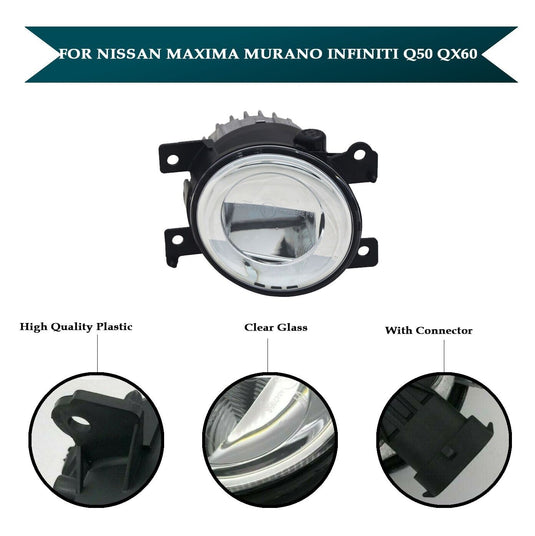 Fog Light Lamp Right Passenger Side For Nissan Maxima Murano Infiniti Q50 Qx60