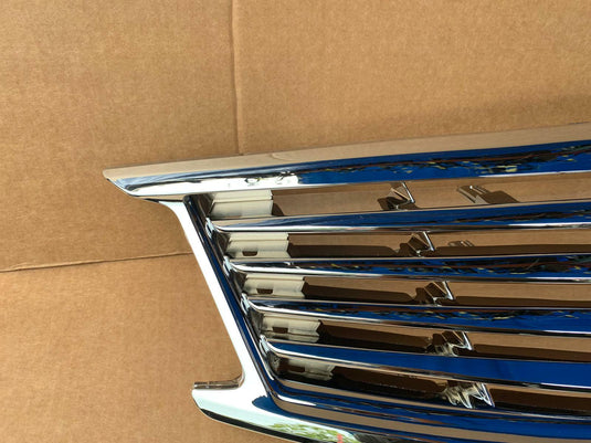 FOR 10-15 INFINITI G25 G37 SEDAN FRONT BUMPER UPPER GRILLE CHROME W/O EMBLEM
