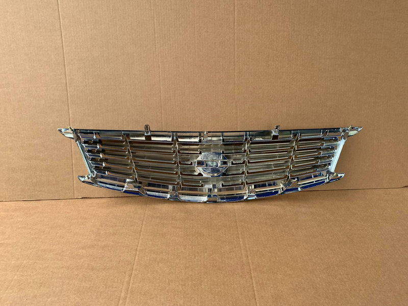 Load image into Gallery viewer, FOR 10-15 INFINITI G25 G37 SEDAN FRONT BUMPER UPPER GRILLE CHROME W/O EMBLEM
