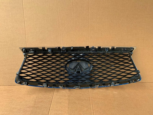 Bumper Upper Grille W/ Camera Option W/O Emblem Front For Infiniti QX60 16 - 20