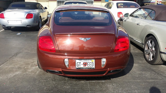 Bigger Rear Lip Spoiler Tesoro Style For Bentley Continental GT 2008-2010