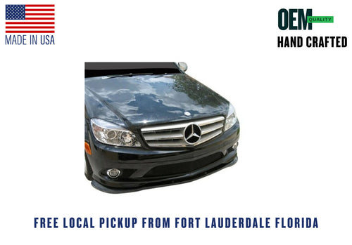 2008-2014 Mercedes C-Class Sedan Euro Style Front Lip Spoiler