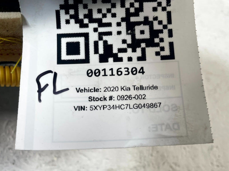 Load image into Gallery viewer, 2020 - 2025 KIA TELLURIDE FRONT LEFT DRIVER SIDE LOWER DASH KNEE AIR BAG #116304
