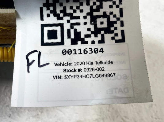 2020 - 2025 KIA TELLURIDE FRONT LEFT DRIVER SIDE LOWER DASH KNEE AIR BAG