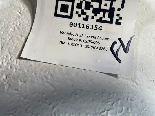 2023-2025 HONDA ACCORD FRONT LEFT DRIVER SIDE SEAT AIR BAG AIRBAG