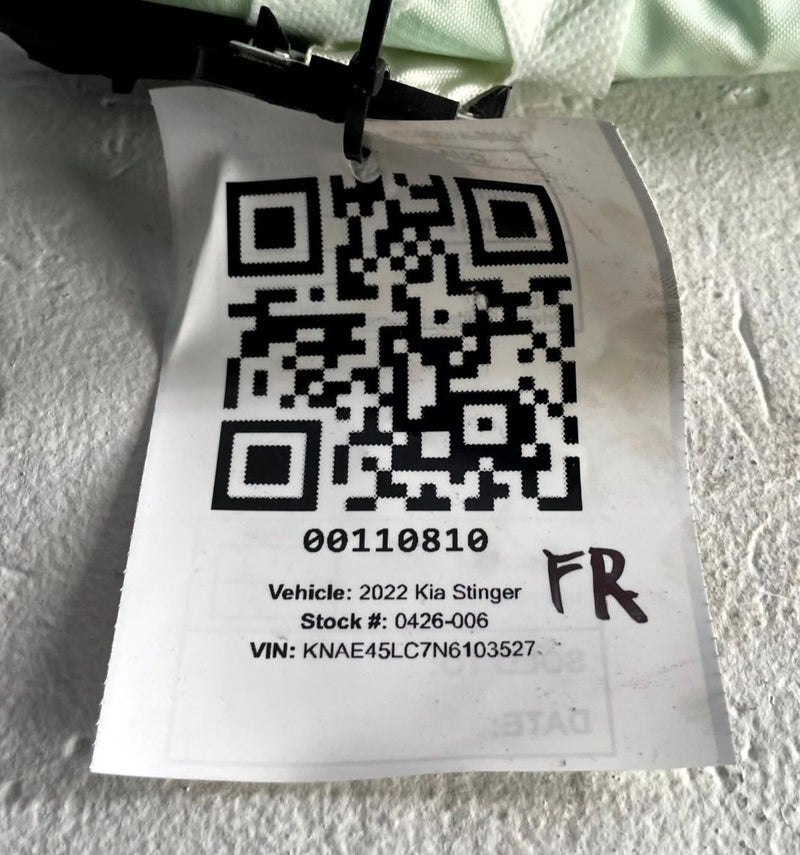 Load image into Gallery viewer, 2018 - 2023 KIA STINGER FRONT RIGHT PASSENGER SIDE CURTAIN ROOF AIRBAG # 110810
