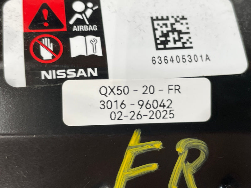 Load image into Gallery viewer, 2019-2024 INFINITI QX50 RIGHT PASSENGER SIDE KNEE AIRBAG AIR BAG # 96042
