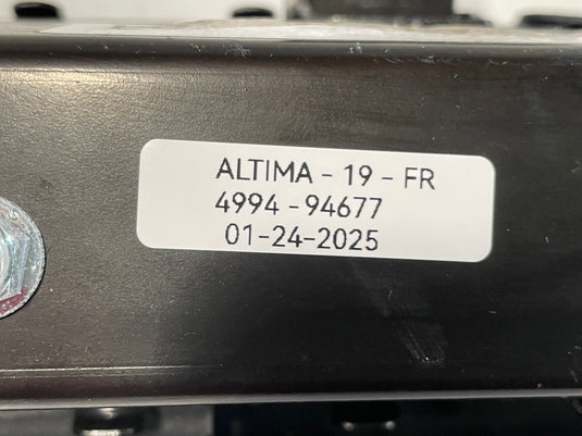 2019-2021 NISSAN ALTIMA RIGHT PASSENGER SIDE KNEE AIRBAG AIR BAG BLACK