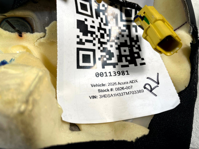 Load image into Gallery viewer, 2025-2026 ACURA ADX REAR LEFT 2ND SECOND ROW SEAT BOLSTER CUSHION AIRBAG #113981

