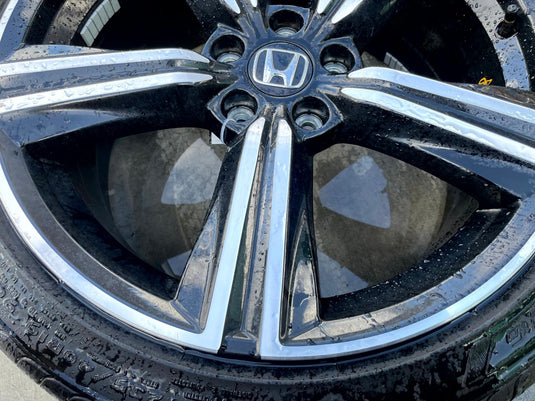 HONDA ACCORD HYBRID SPORT 19x8-1/2 5 SPOKE ALLOY WHEEL RIM W/TIRE 23-25