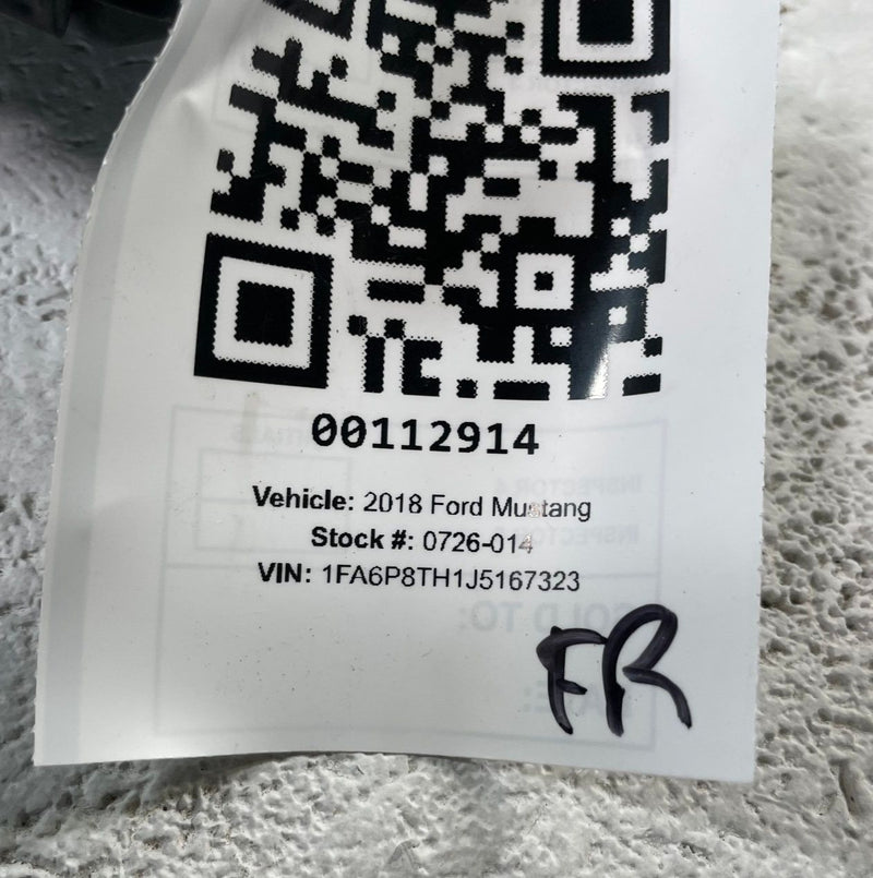 Load image into Gallery viewer, 2018 - 2023 FORD MUSTANG COUPE FRONT RIGHT PASSENGER SIDE SEAT AIRBAG # 112914
