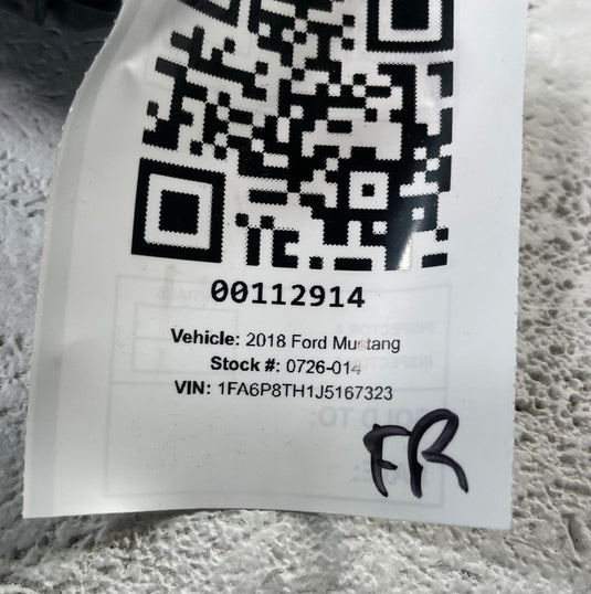 2018 - 2023 FORD MUSTANG COUPE FRONT RIGHT PASSENGER SIDE SEAT AIRBAG