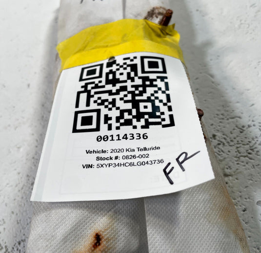 2020-2025 KIA TELLURIDE FRONT RIGHT PASSENGER SIDE SEAT AIR BAG AIRBAG