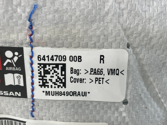 2017 - 2022 NISSAN ROGUE SPORT RIGHT PASSENGER SIDE SEAT AIRBAG AIR BAG 