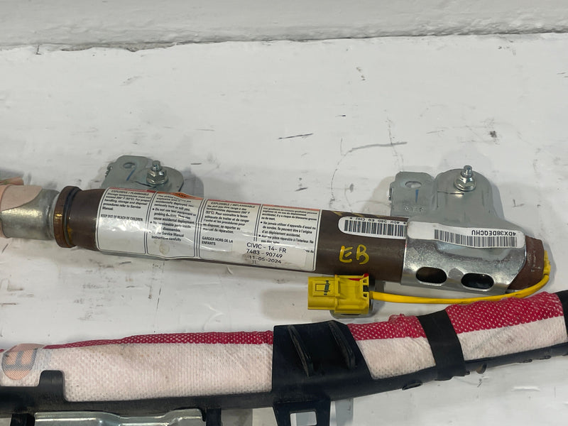 Load image into Gallery viewer, 2013 - 2015 HONDA CIVIC SEDAN RIGHT SIDE ROOF CURTAIN AIRBAG AIR BAG # 90749
