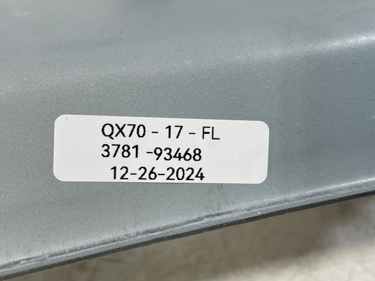 13-17 INFINITI FX35 FX37 FX50 QX70 LEFT DRIVER SIDE ROOF CURTAIN AIRBAG AIR BAG