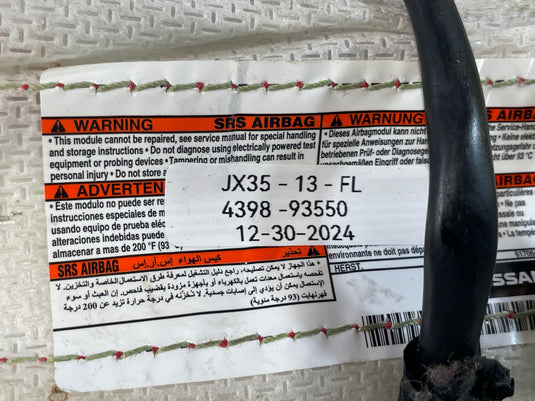 2013-2015 INFINITI JX35 QX60 FRONT LEFT DRIVER SIDE SEAT AIRBAG AIR BAG
