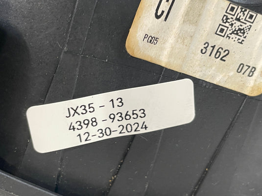 2013 INFINITI JX35 LEFT DRIVER SIDE STEERING WHEEL AIRBAG AIR BAG 98510-3JA8A